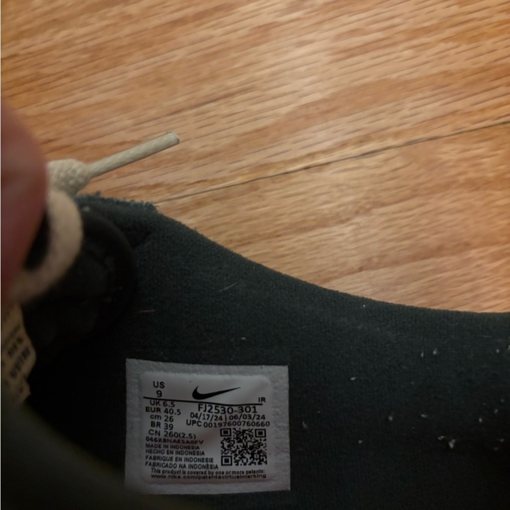 Nike Green Suede Cortez Sneakers - Picture 8 of 8